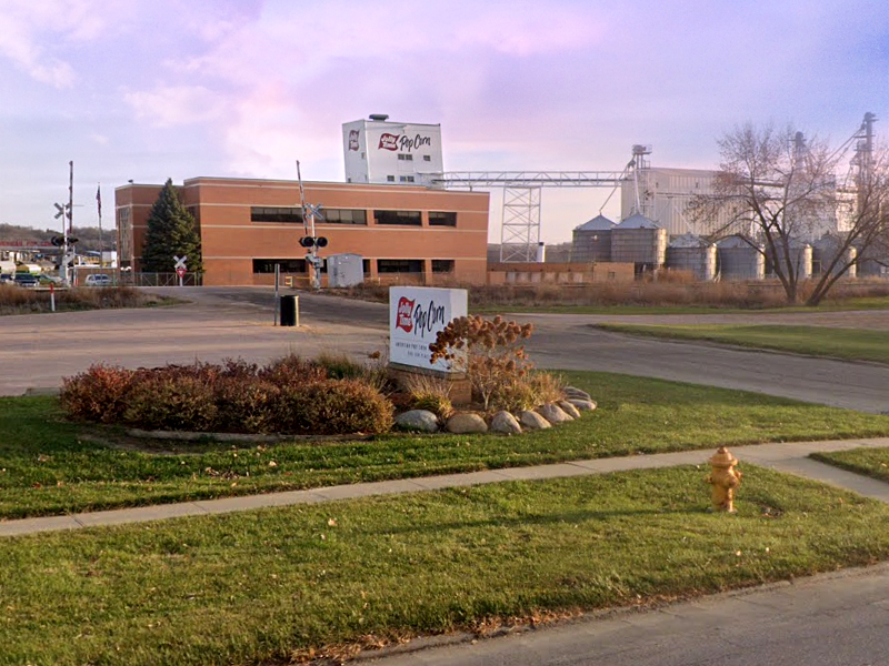 West entrance of American Popcorn Company manufacturing facility, Sioux City, IA